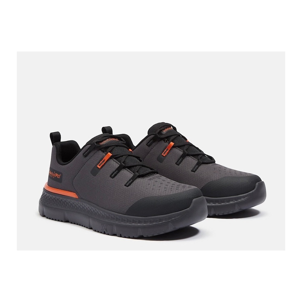 Timberland PRO Intercept Steel Safety Toe Mens Work Shoes Grey Orange A5ME3 12